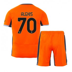 Inter Milan Alexis Sanchez #70 Dětské Alternativní dres komplet 2023-24 Krátký Rukáv (+ trenýrky)